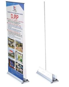 Standee Nhôm Oval Cao Cấp 2 Mặt 